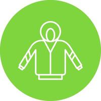 Hoodie Multi Color Circle Icon vector