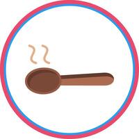 Spoon Flat Circle Icon vector