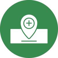 Location Multi Color Circle Icon vector