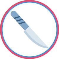 Knife Flat Circle Icon vector