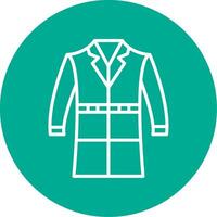Coat Multi Color Circle Icon vector