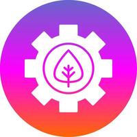 Offshore Platform Glyph Gradient Circle Icon Design vector