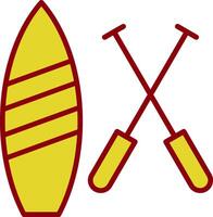 Paddle Board Vintage Icon Design vector