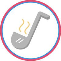 Ladle Flat Circle Icon vector