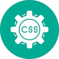 css codificación multi color circulo icono vector