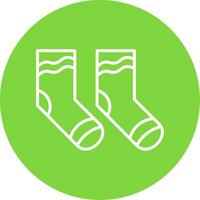 Socks Multi Color Circle Icon vector