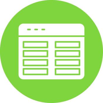 Web Programming Multi Color Circle Icon vector