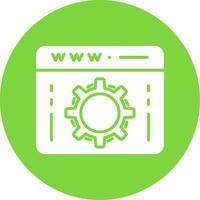 Web Optimization Multi Color Circle Icon vector