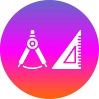 Geometry Glyph Gradient Circle Icon Design vector