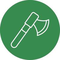 Axe Multi Color Circle Icon vector