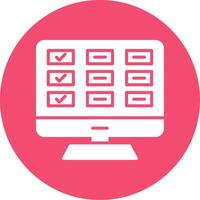 Task List Multi Color Circle Icon vector