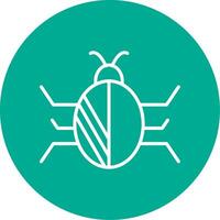 Bug Multi Color Circle Icon vector