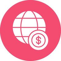 Global Economy Multi Color Circle Icon vector