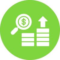 Search Multi Color Circle Icon vector