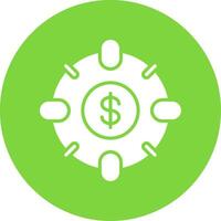 Target Multi Color Circle Icon vector