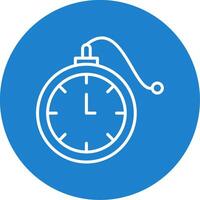 Pocket Watch Multi Color Circle Icon vector