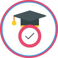 Education Flat Circle Icon vector