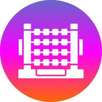 Abacus Glyph Gradient Circle Icon Design vector