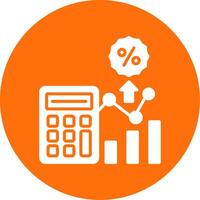 Calculator Multi Color Circle Icon vector