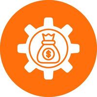 Asset Management Multi Color Circle Icon vector
