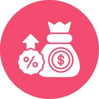 Profits Multi Color Circle Icon vector