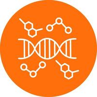 DNA Multi Color Circle Icon vector