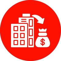Market Investment Multi Color Circle Icon vector