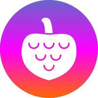 Cherimoya Glyph Gradient Circle Icon Design vector