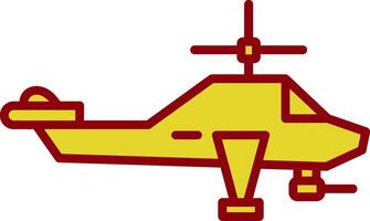 Heliciopter Vintage Icon Design vector