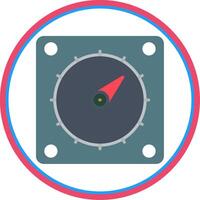 Temporizador plano circulo icono vector