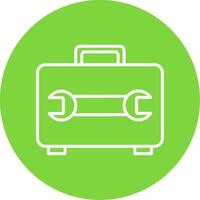 Toolbox Multi Color Circle Icon vector