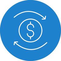 Circulation Multi Color Circle Icon vector