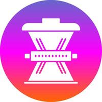 Waste Reduction Glyph Gradient Circle Icon Design vector