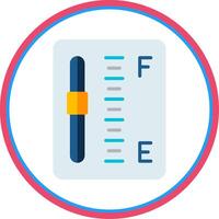 Gauge Flat Circle Icon vector