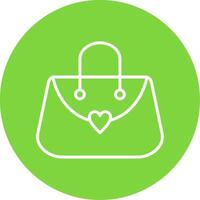 Purse Multi Color Circle Icon vector
