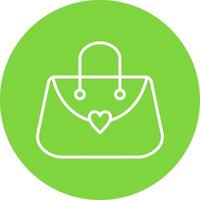 Purse Multi Color Circle Icon vector