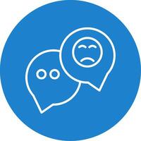 Speech Bubble Multi Color Circle Icon vector