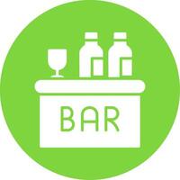 bar multi color circulo icono vector