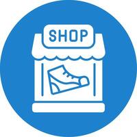 Shoe Shop Multi Color Circle Icon vector