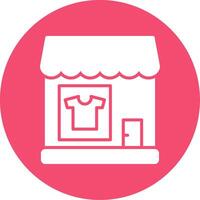 Clothing Shop Multi Color Circle Icon vector