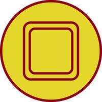 Stop Button Vintage Icon Design vector