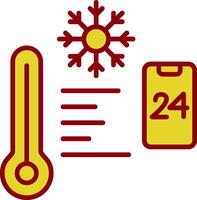 Temperature Control Vintage Icon Design vector