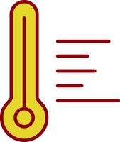 temperatura caliente Clásico icono diseño vector