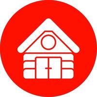 Cabin Multi Color Circle Icon vector