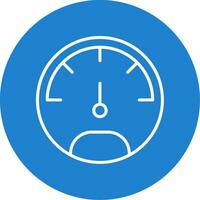 Speedo Meter Multi Color Circle Icon vector