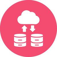 Uploading Multi Color Circle Icon vector