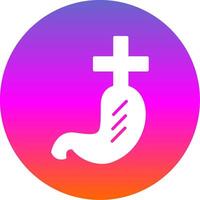 Gastroenterlogy Glyph Gradient Circle Icon Design vector