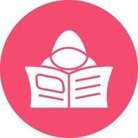 Hacker Multi Color Circle Icon vector