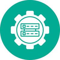 Data Management Multi Color Circle Icon vector