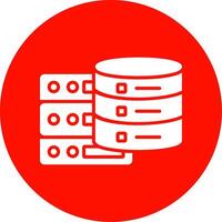 Data Server Multi Color Circle Icon vector